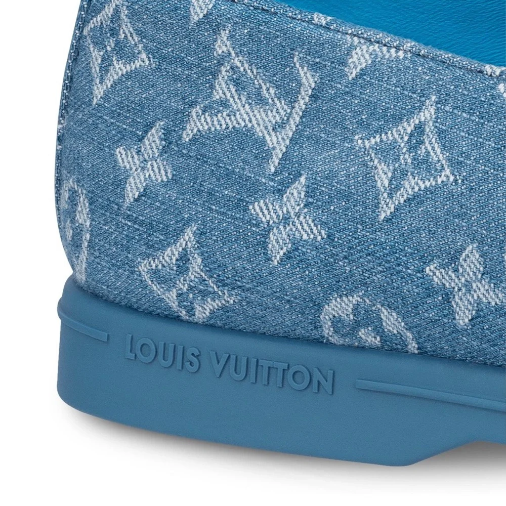 NEW Louis Vuitton Men’s Denim Estate Loafer - US 9 - Picture 6 of 7